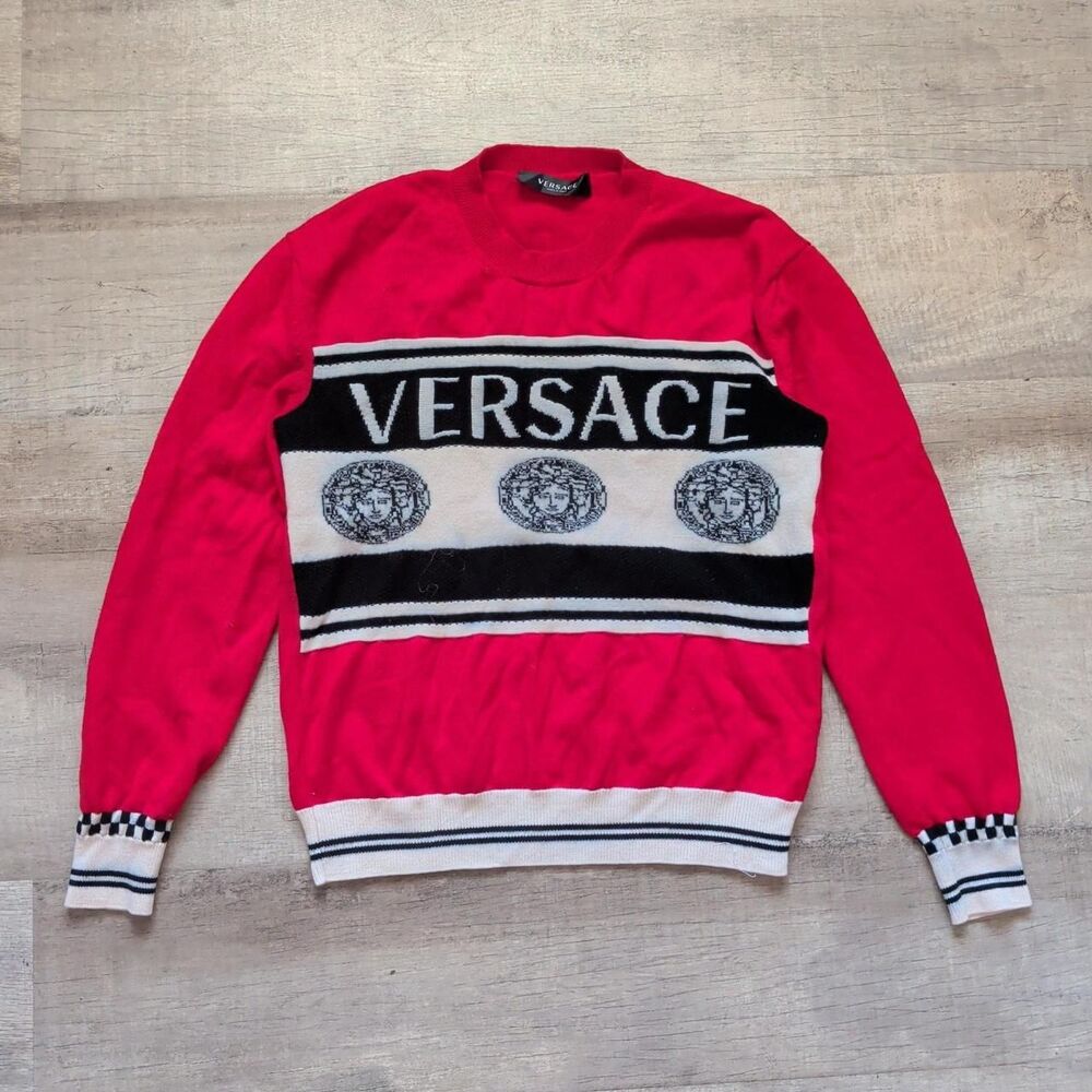 Versace Men's Red Jumper